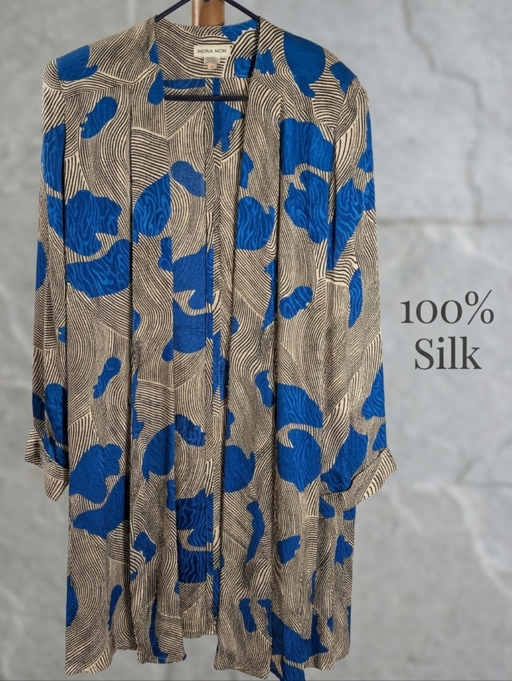 80's Vintage Nora Noh 100% Silk Kimono/Duster